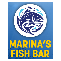 Marina's Fish Bar logo.